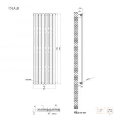 Радиатор Ideale Adele 11 8/1800/472 черный Васильевка