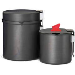Набор котелков Primus Trek Pot SET 1/0,6 л Черный (1046-741420) Косів