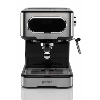 Кофеварка эспрессо Gorenje ESCM 15 DBK 1.5 л Черно-серебристый (CM5403F-GS) (6656259)