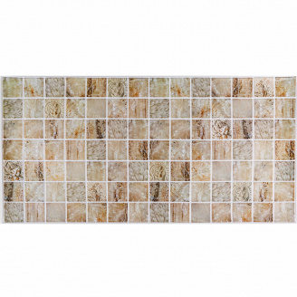 Декоративная ПВХ панель Sticker Wall 960x480x4 мм Бежевый (D) SW-00002481