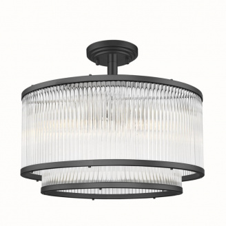 Люстра Zuma Line Sergio 41.5x41.5x32 см Черный (ZuC0528-05H-P7AC)