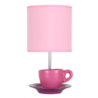 Настольная лампа Candellux Cynka 16x31 см Розово-серебристый (41-34809)