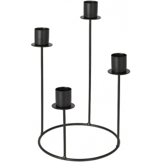 Декоративный подсвечник Bona 14х14х27 см Black (DP262391)