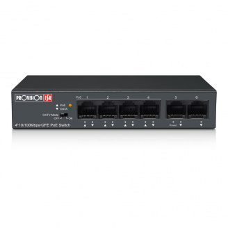 Неуправляемый PoE-коммутатор Provision ISR PoES-0460C+2I-V2 с 4 портами PoE