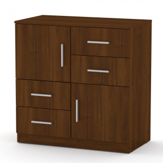 Комод Компанит 2+4 Орех экко (84х45х85 см)