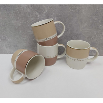 Набор кружек 4 шт Limited Edition Good Day 360 мл B35-P246