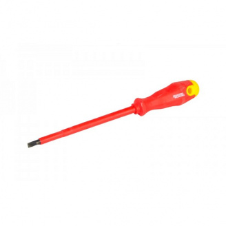 Отвёртка диэлектрическая плоская SL6,5*150 1000В MASTERTOOL GM (47-0615)