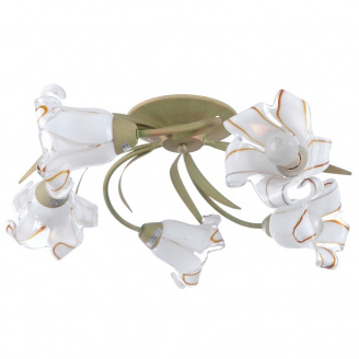 Люстра Brille Флористика 60W E14 Золотистый