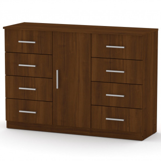 Комод Компанит 8+1 Орех экко (120х39х85 см)