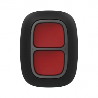 Беспроводная экстренная кнопка Ajax DoubleButton black с защитой от случайных нажатий