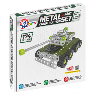 Металевий конструктор Танк TechnoK 4951TXK 174 деталі