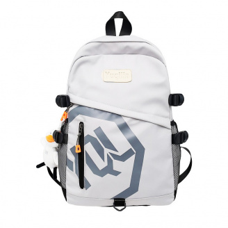 Рюкзак подростковый No Brand 901229 White с брелком 35 л