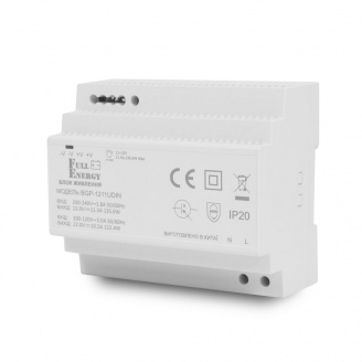 Блок питания Full Energy BGP-1211UDIN 12 В/11.3 А для крепления на DIN рейку