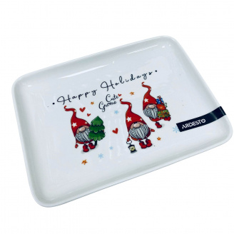 Блюдо фарфоровое Ardesto Gnomes AR3064 19,5х14,6х2,1 см