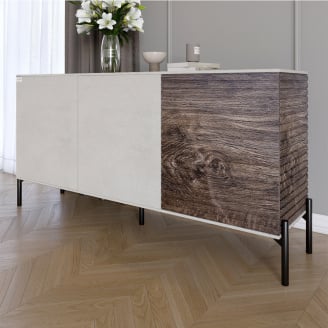 Комод Lion Грей 154x38x76.5 см Бетон/Дерево (LION-041774)
