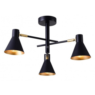 Люстра Candellux Less 48x26 см Черно-золотистый (33-70975)