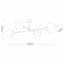 Люстра TK Lighting Cadix 73x21 см Золотистый (TK4607) Павлоград