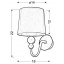 Бра Candellux Bebe 18x22 см Бело-розовый (21-39163) Киев