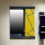 Пластиковое зеркало Chaos yellow grey 70 см Ирпень