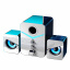 Комплект домашних колонок Niye 3 в 1 белые MC Computer Audio D221 GM Калуш