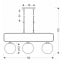 Люстра Candellux Jove 60x110 см Латунь (33-01573) Токмак