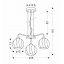 Люстра Candellux Larix 58x115 см Хром (33-23834) Хмельницкий