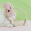 Шапочка-дразнилка No Brand DT-569 Pink Rabbit для котов Ахтырка