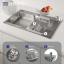 Кухонная мойка Britc HM HS7848RB 78х48х21 см Серый Купянск