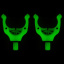 Держатель Toply 2024 для удочки Fluorescent Green Миколаїв