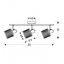 Спот Candellux Canabera 58x19 см Черный (93-82541) Братское