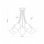 Люстра TK Lighting Wire 70x50 см Белый (TK6025) Павлоград