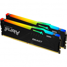 Модуль пам'яті DDR5 Kingston FURY Beast 2x32GB 5600MHz RGB (KF556C40BBAK2-64)