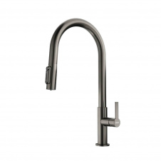 Змішувач Franke Maris Slim J Clear Water з витяжним виливом, PVD антрацит (120.0736.603)