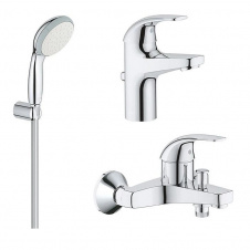 Набір зішувачів для ванни 3 в 1 Grohe Start (23805000+23768000+26198000)