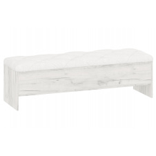 Банкетка Nirex (130×39×40 см, кожзам, крафт и белый)