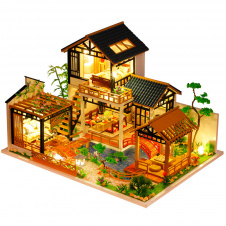 Конструктор Diy house P018-B Японский Дом с садом 29x21.5x20 см Коричневый (13831-90329)