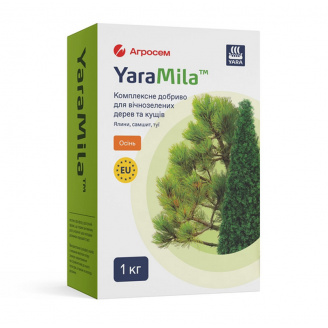 Удобрение для вечнозеленых деревьев и кустов YaraMila Осень 1 кг (3708)