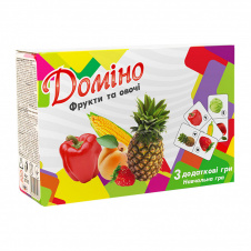 Настольная игра Домино "Фрукты и овощи" Strateg 30764 укр.