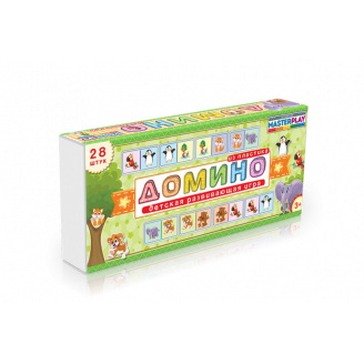 Детская игра домино Colorplast 1-093-2-1 Зверюшки