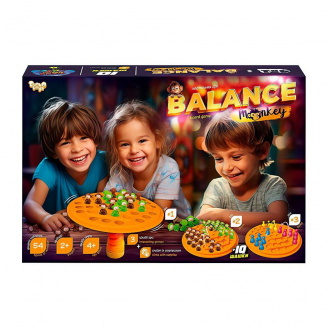 Развивающая настольная игра Balance Monkey Danko Toys BalM-02 54 фигурки обезьянок