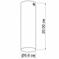Точечный светильник ACCENT 20 BK Imperium Light 70120.05.05 Киев