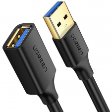 Кабель-удлинитель Ugreen US129 USB-A 3.0 Extension Male 3m Black (30127)