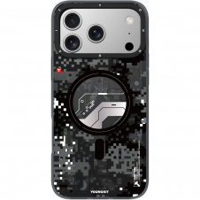 Чехол YoungKit Camouflage with Magnetic Ring для Apple iPhone 17 Pro Max Shadow Camo