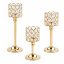 Комплект подсвечников Lesko 009 3 шт Gold (14543-96681) Купянск