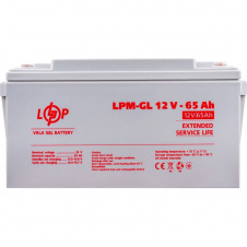 Акумулятор LogicPower GEL 12V (12V/65Ah/780Wh) (3869)