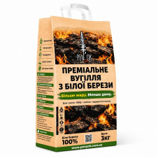 Вугілля деревне для гриля та BBQ Penyok Premium з білої берези 3 кг (id_430)