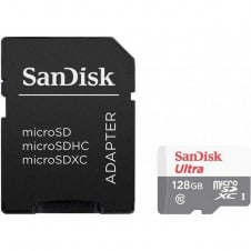 Карта памяти SanDisk microSDXC 128GB UHS-I Ultra A1 + SD Adapter (SDSQUNR-128G-GN3MA)