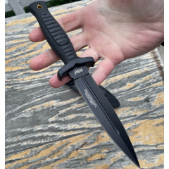 Нож туристический Gorillas BBQ #4609 23.5 см Черный (KN1036) Покровск