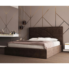 Кровать-подиум двуспальная Richman NettaNew Design Comfort 180x200 см Коричневый (rich_bad_1738)