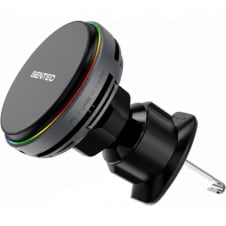 Автодержатель с беспроводной зарядкой Senteo M3 Mag Pro Qi2 15W Airvent Space Grey